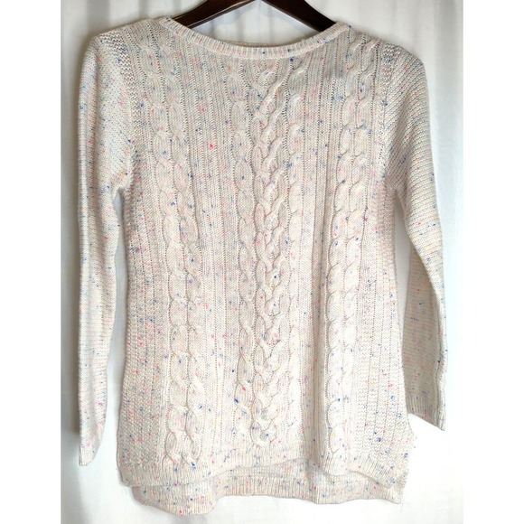 Tucker and Tate Speckled Marled Colorful Layering Thin Cable Knit Sweater XL - Picture 1 of 7